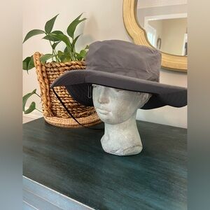 Swiss Tech L-XL Dark Grey sun hat. Adjustable with chin strap.